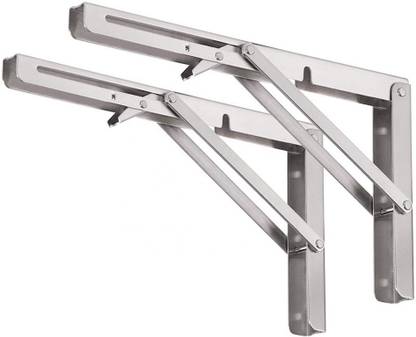 BTL 10 Inches 100Kg Load Capacity Premium Heavy Duty Stainless Steel Folding Table Bracket for Fold Down Table - BTB-10-SS-100KG Arm Length-25 CM Shelf Bracket