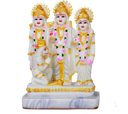 buji ram darbar murti,ram darbar idol, ram darbar statue,ram darbar murti for home Decorative Showpiece  -  18 cm