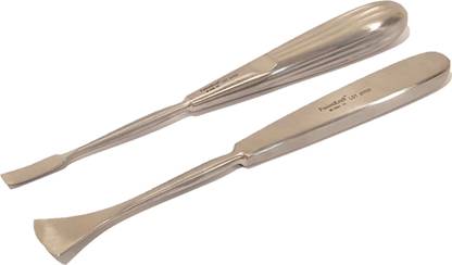 FusionKraft Periosteal Elevators, (Combo Pack of One each of Lempert & Langenbeck Periosteal Elevators) Hand Held Retractor