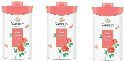 Yardley London Red Roses Talc (Pack of 3)