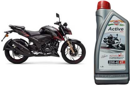 Bharat Lubricants Active Plus 20W-40 4T For 4-Stroke Motorcycles (1 Litre) For Apache RTR 200 4V Active Plus 20W-40 4T For 4-Stroke Motorcycles (1 Litre) For Apache RTR 200 4V Heavy Duty Engine Oil