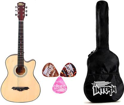 intern INT-38C-LGP-NT Acoustic Guitar Linden Wood Rosewood Right Hand Orientation