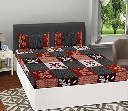 H18 SHEET 160 TC Microfiber Double Printed Flat Bedsheet