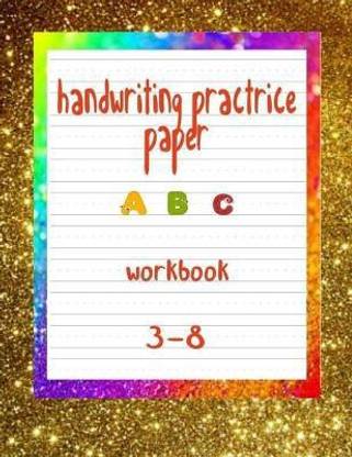 handwriting practrice paper a b c workbook 3-8