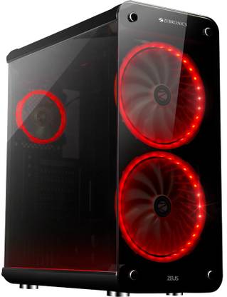 ZEBRONICS Zeb-933B-Zeus Gaming Tower Cabinet  (Black)