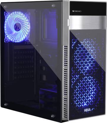 ZEBRONICS Zeb-935B -Hexa Mid Tower Cabinet with USB 2.0 and USB 3.0 Ports Compatible with Gaming Console