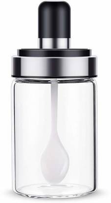 CLOUDSS Glass Tea Coffee & Sugar Container  - 250 ml