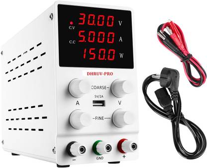 DHRUV-PRO NICE-POWER Factory SPS305 White laboratory dc power supply Variable Regulated power source 30V 5A Adjustable voltage regulator 150w Power Supply Electronic Hobby Kit