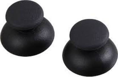 Tech Aura 3D Analog Joystick Cap for Sony PS2 and PS3 Wireless Controller 2PC (Black)  Gaming Accessory Kit