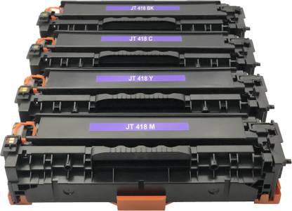 JET TONER 418 (B/C/M/Y) Compatible Laser Toner Cartridge for IMAGECLASS MF8350CDN / MF8350CD / MF8380CDW / MF-8380 CDW/MF-729CX / MF729CX / 729CX Printer Black + Tri Color Combo Pack Ink Toner