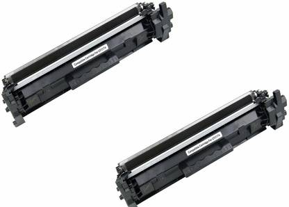 TOP PRINT CARTRIDGE 17A / CF217A / 217A Toner Cartridge Compatible for Laserjet PRO MFP M130FN / M130FW / M130NW / M102 Printer Pack of 2 LaserJet Black Ink Cartridge