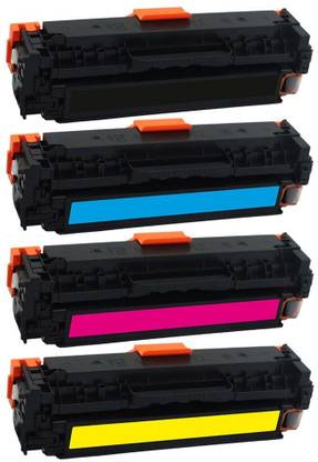 SPS LBP5050, LBP5050N Black + Tri Color Combo Pack Ink Toner
