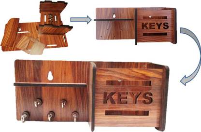 the ncs group Wood Key Holder