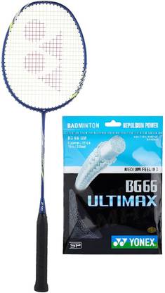 YONEX Voltric Lite 20i Badminton Racket With BG 66 Ultimax String Badminton Kit