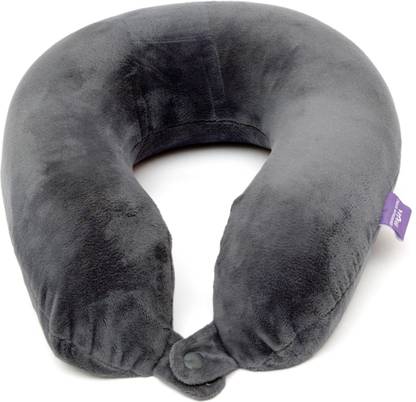 VIAGGI MEMORY FOAM TRAVEL PILLOW - GREY Neck Pillow