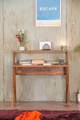 Taskwood Furniture Solid Wood Sheesham Wood Foldable Study Table For Study Room Solid Wood Study Table