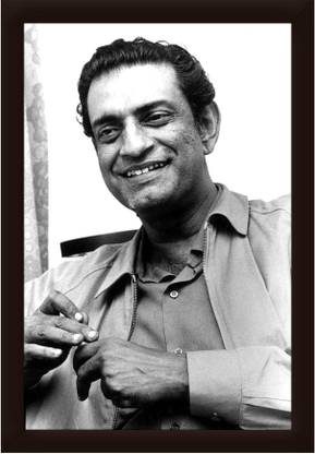 Braj Art Gallery Satyajit Ray Photo frame Digital Reprint 19.5 inch x 13.5 inch Painting