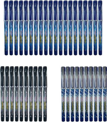 Rorito AMAZER GEL PEN BLUE 20 BLACK 10 Pcs+FASRITE BALL BLUE 10 Pc PACK OF40 PENS Gel Pen