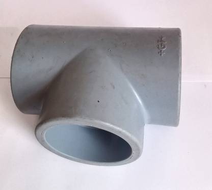Hardware PVC TEE 90MM (2 PCS) Gray Colour Heavy Pasting 3-Way Tee Pipe Joint