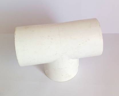 Hardware UPVC TEE 1 1/2 '' (2 PCS) White Colour Pasting 3-Way Tee Pipe Joint