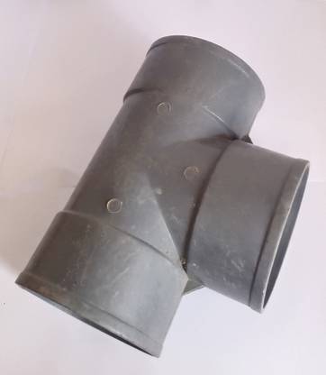 Hardware PVC TEE 63MM (3 PCS) Gray Colour Pasting 3-Way Tee Pipe Joint