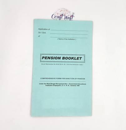 CRAFTWAFT PNSNBK 1-Part Pension Booklet