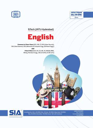 English, B.Tech (JNTU-Hyderabad) Common To I-Year I-Sem (EEE, CSE, IT) & I-Year II-Sem (ECE, CE, ME, AE, MME) Latest 2021 Edition