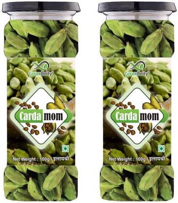 Greenfinity Cardamom Green Whole - 200g | Pack of 2