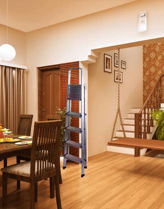 RAFTTAR 5 Step Aluminium Ladder(Anodized) Aluminium Ladder FRP Aluminium, Steel, Plastic Ladder