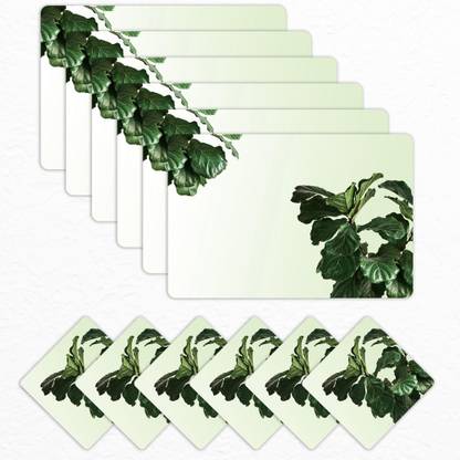 Matworks by Bathla Rectangular Pack of 6 Table Placemat