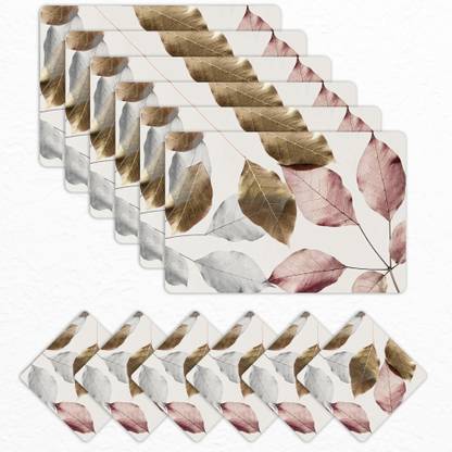 Matworks by Bathla Rectangular Pack of 6 Table Placemat