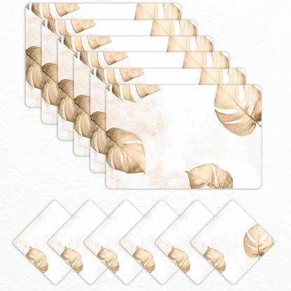 Matworks by Bathla Rectangular Pack of 6 Table Placemat