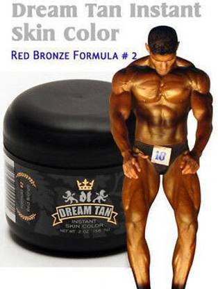 DREAM TAN BODYBUILDING TANNING CREAM FOR COMPETITIONS | INSTANT RED BRONZE COLOR FORMULA 2 50 Tanning Liquid