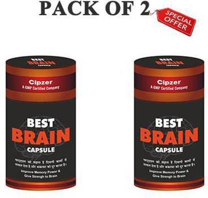 CIPZER BEST BRAIN CAPSULE-Herbal Memory Booster Supplement