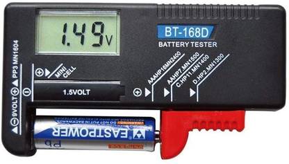 Right Gear Universal Battery Checker Volt Tester for AA AAA C D 9V 1.5V Button Cell Batteries Digital Battery Tester