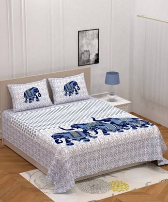 144 TC Cotton Double Abstract Bedsheet