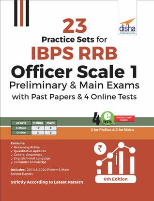 23 Practice Sets for Ibps Rrb Officer Scale 1 Preliminary & Main Exams with Past Papers & 4 Online Tests
