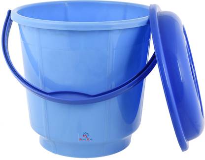 Heart Home Multipurpose Plastic Bucket with Lid 18 LTR (Blue)-25_F_HHOME15232 18 L Plastic Bucket