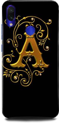 MP ARIES MOBILE COVER Back Cover for Redmi 7, A,NAME,BACK,COVER,NAME,WITH,A,A,NAME,A,LETTER,,A,A,Letter,A,Alphabet,