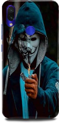 Rockyard Back Cover for Redmi 7, Joker,Joker,Sign,Joker,symbol,Anonymous,Anonymous,blade,Hacker,