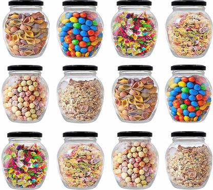 Adhunyk Glass Grocery Container  - 400 ml