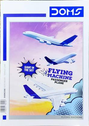 DOMS Notebook A4 Notebook Single Ruled 240 Pages