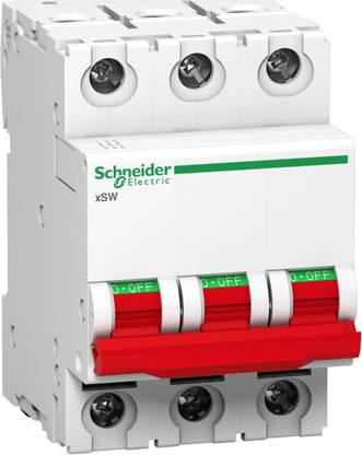 schneider Isolator 40 AMP 3 Pole Acti9 A9S3P040 MCB