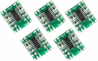 TRUSTECH ICMs PAM 8403/ PAM8403 Mini Digital Amplifier Board/kit, 3W+3W, Audio board with 2 Speaker Stereo Output, 5V dc Input - pack of 5pcs Electronic Components Electronic Hobby Kit