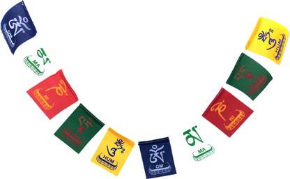 ind Tibetan Buddhist Flag Small Rectangle Car Window Flag