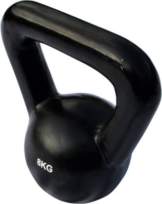 COUGAR Kettlebell , Kettlebell 8 Kg, Cast Iron Kettlebells For Fitness Strength Stamina Black Kettlebell