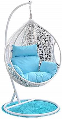ANAYA DECORE Single Seater Oval Swing Chair Iron Small Swing
