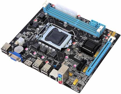 Frontech H61 (support 2ND/3RD Gen Core i7/ i5/ i3/Pentium) LGA 1155Socket ATX Intel H61 Express  Chipset DDR3 Motherboard for Desktop