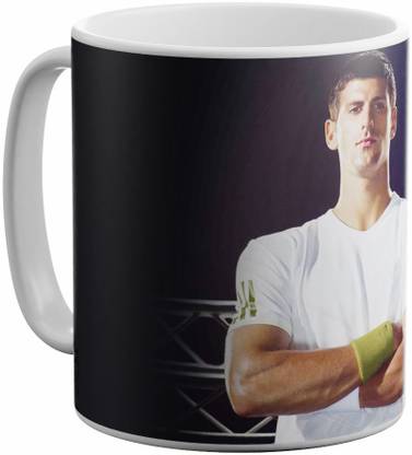 HeartInk Novak Djokovic Theme Fan Art Printed Ceramic Tea/Coffee -HINND036 Ceramic Coffee Mug