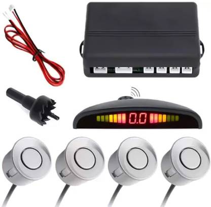 AXWee AXWT 54 Car Reverse Parking Sensor with LED Display, Buzzer and Ultrasonic Reverse Parking Auto Radar Detectors Parking Sensor